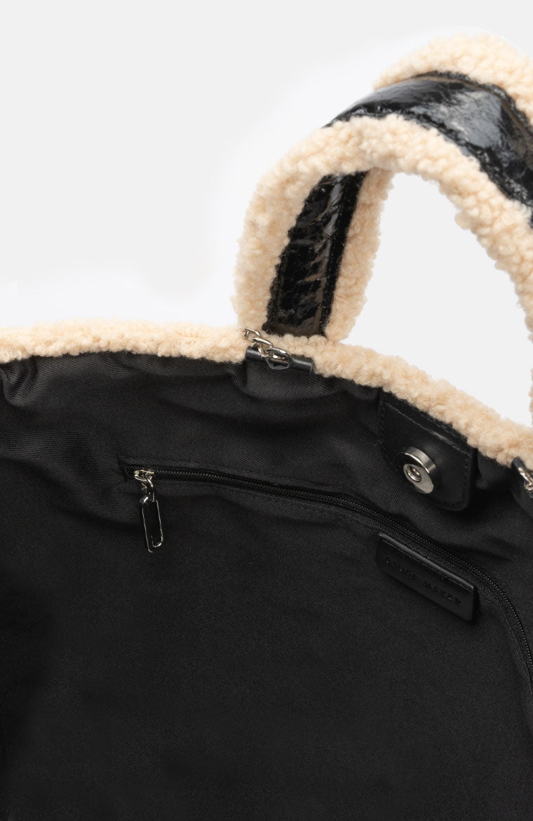 Bienen Shopper in Schwarz