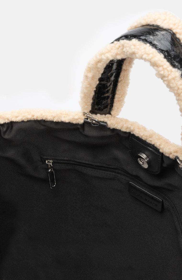 Bienen Shopper in Schwarz