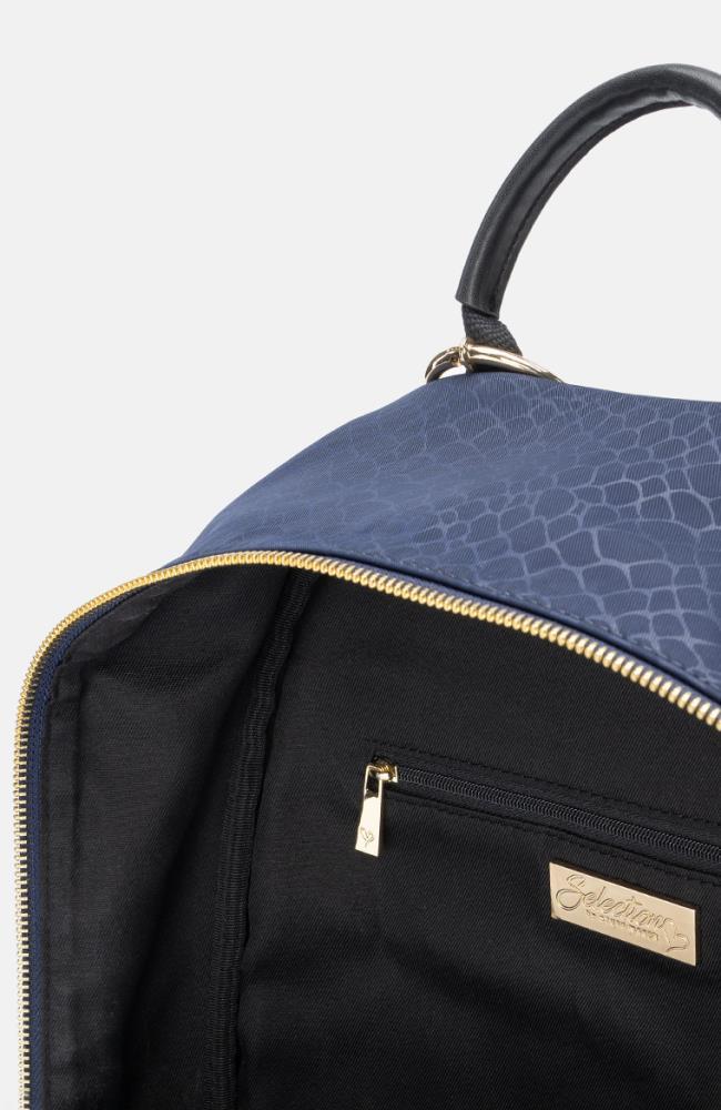 Rucksack mit Teddy Anhänger in Blau