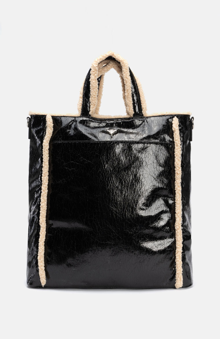 Bienen Shopper in Schwarz