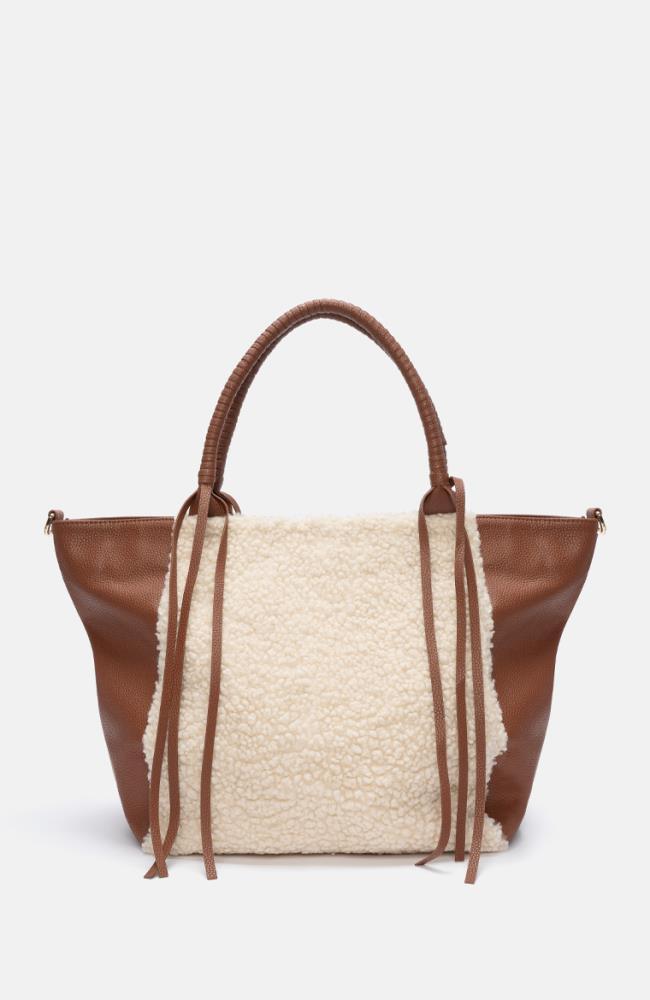 Hill Road Shopper in Teddy/Cognac